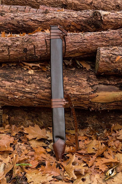 LARP pochwa na miecz, L, prawa, czarny 