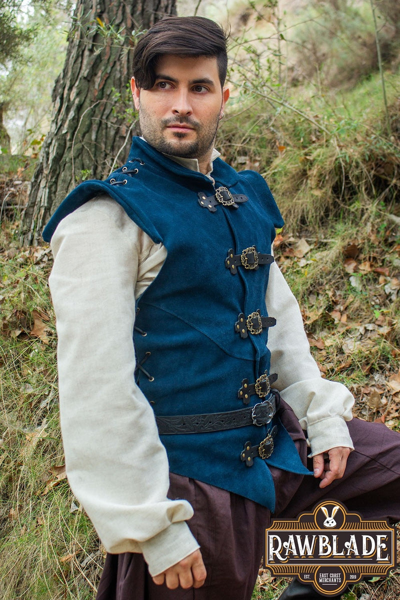 Diego Splitleren Jerkin, bleu 