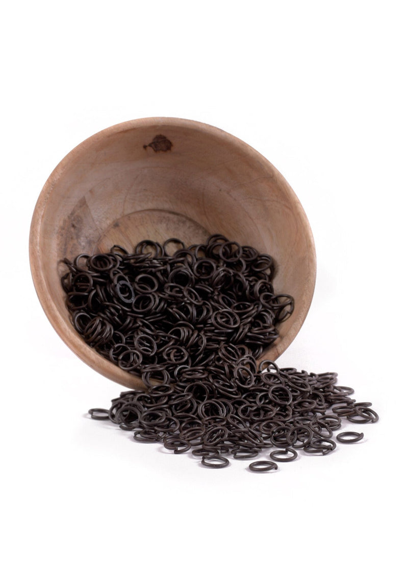 3 kg de anillas de malla bronceado, sin remaches, 9 mm 