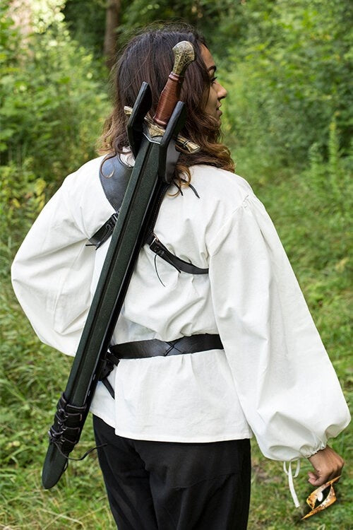 LARP funda de espalda Sky Hook, marrón 