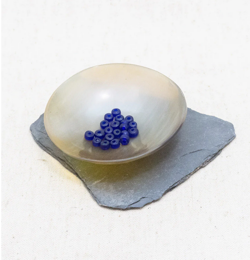 Glaskralen, 10 stuks, blauw