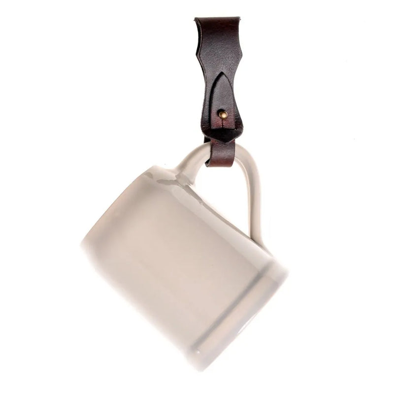 Leren bierpulhouder, bruin