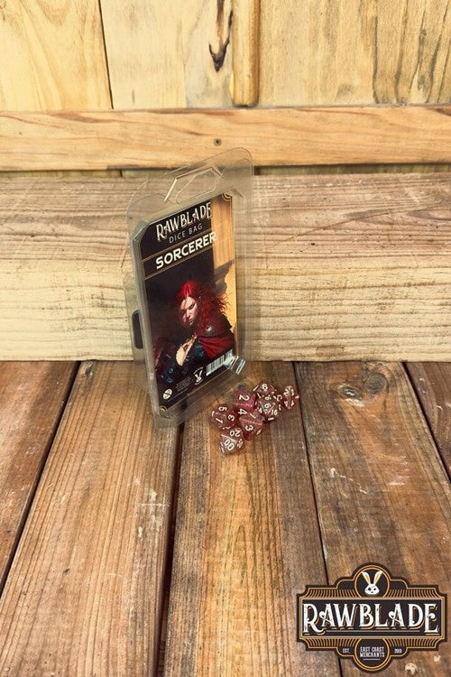 Dice bag met set dobbelstenen Sorcerer