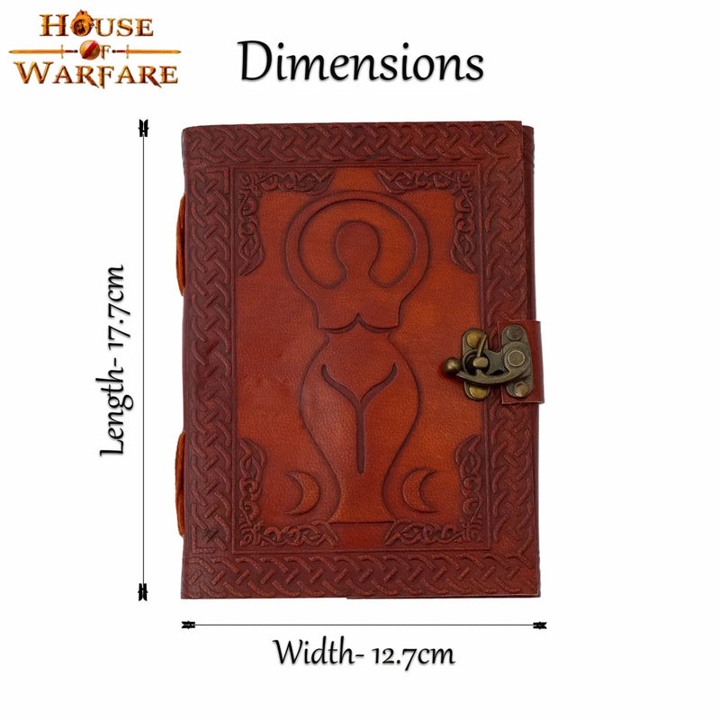 Leren dagboek moedergodin Venus