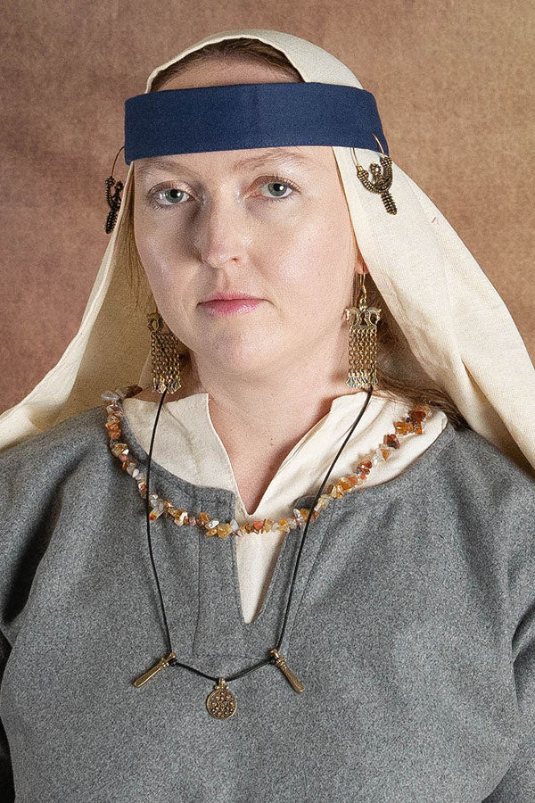 Viking oorbellen paarden, brons