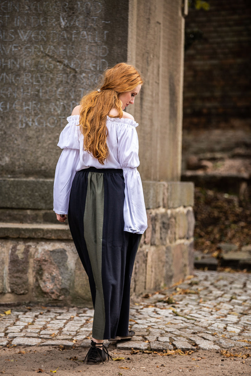 Falda Inge, negro–Verde 