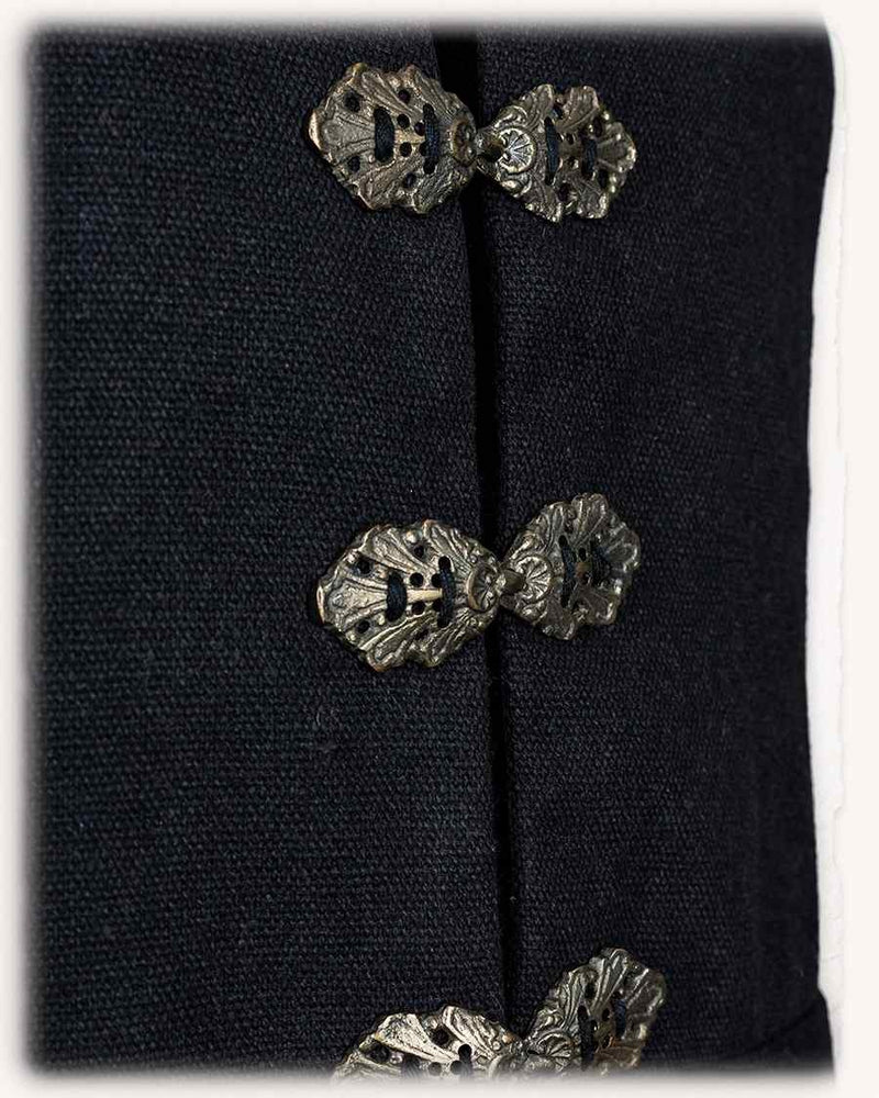 Renaissance Doublet Tudor, zwart