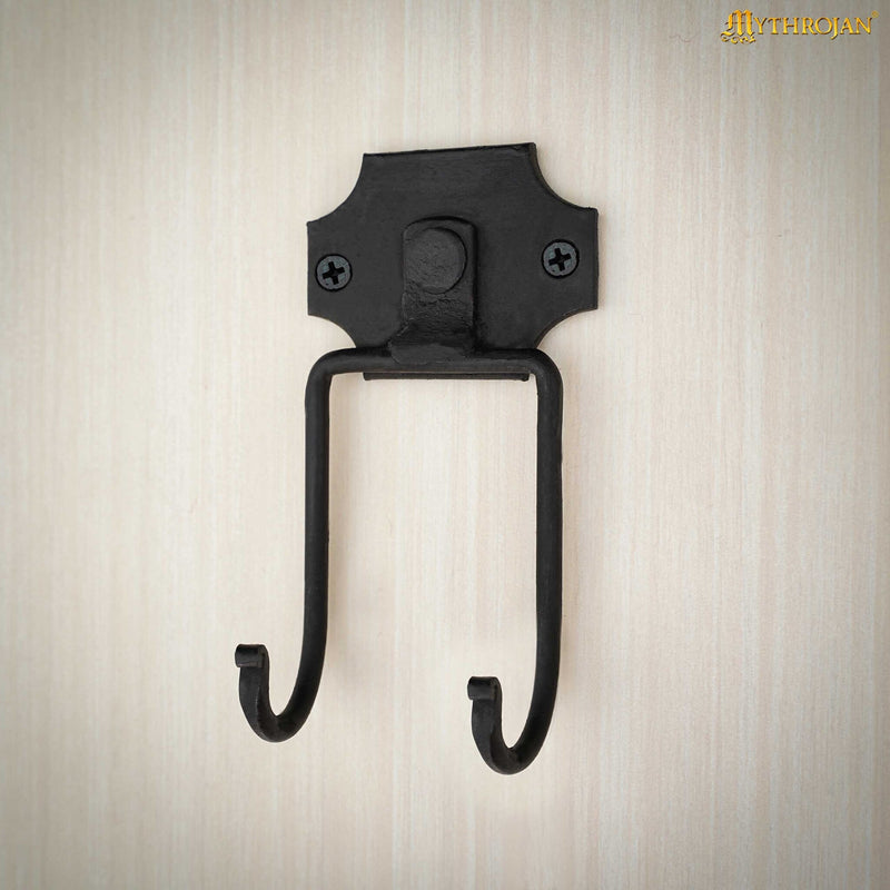 Colgador de pared para espadas, negro 