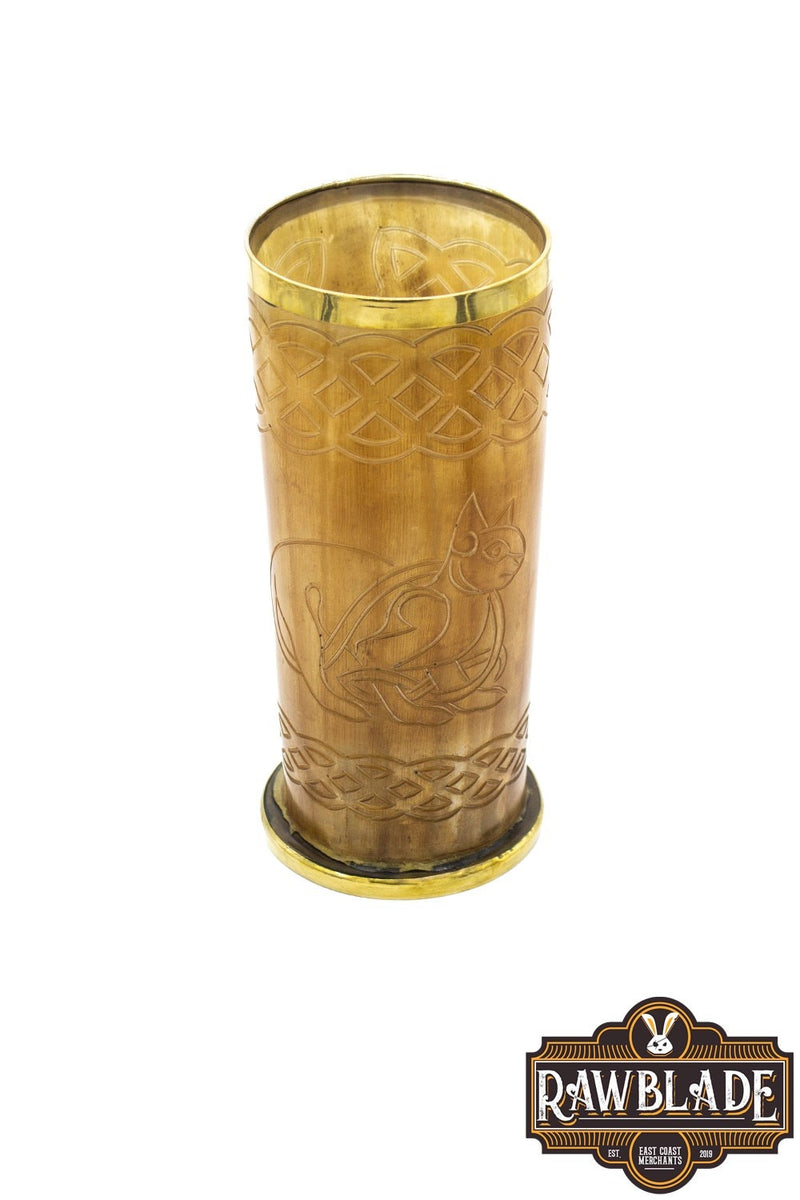 Hoorn mok Keltische kat, 300-500 ml