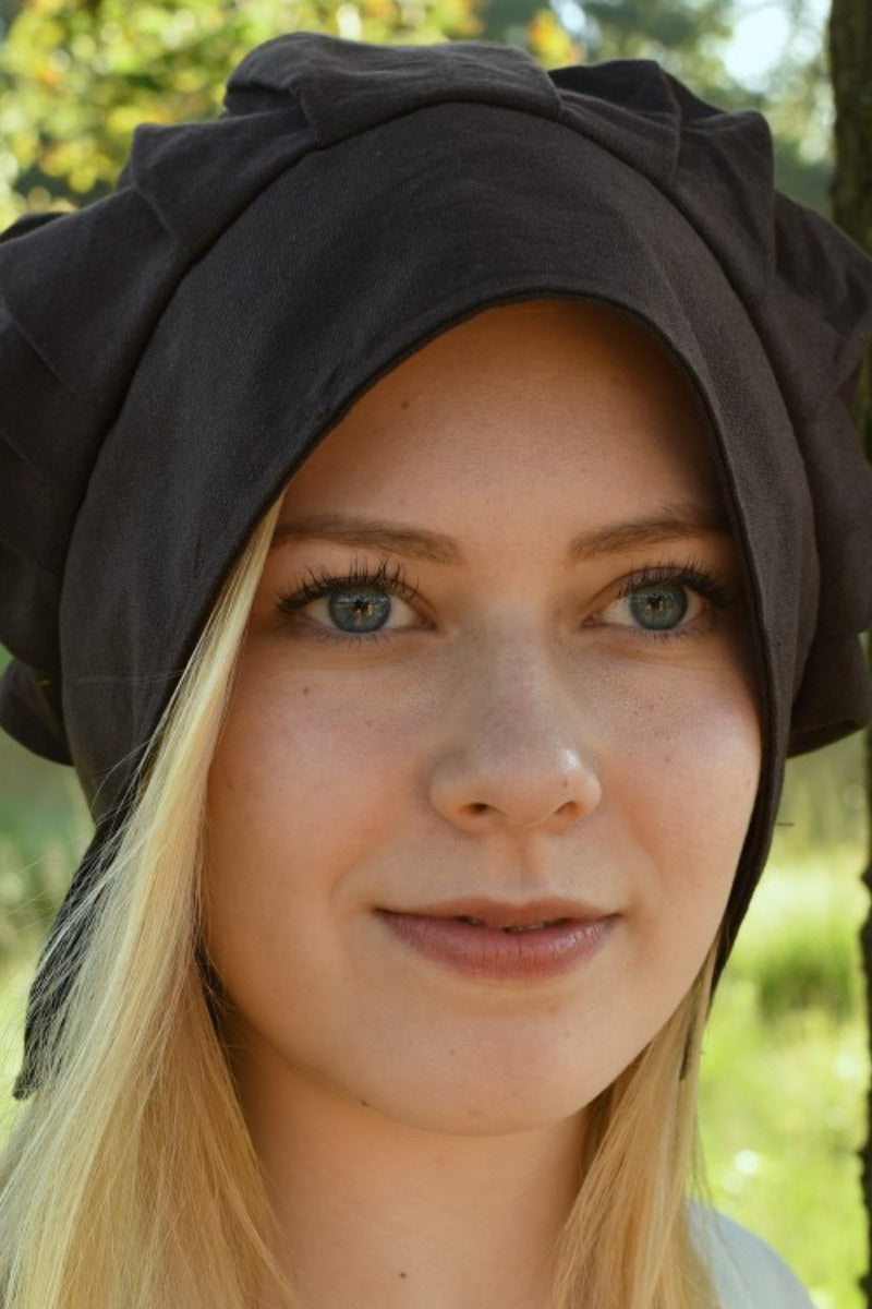 Geplooid kapje Amsterdam, bruin