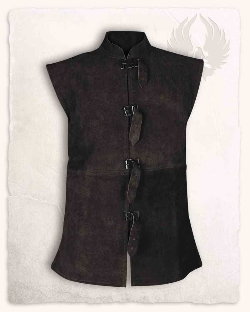 Leren vest Orthello, 16e-17e eeuws, zwart