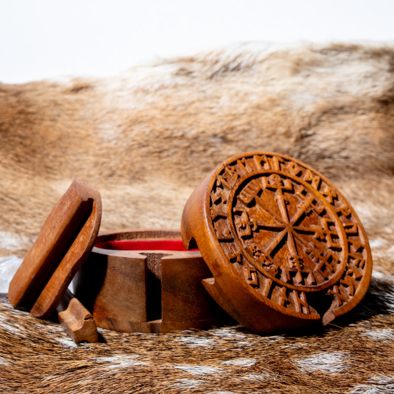 Sieradendoosje Vegvisir, hout