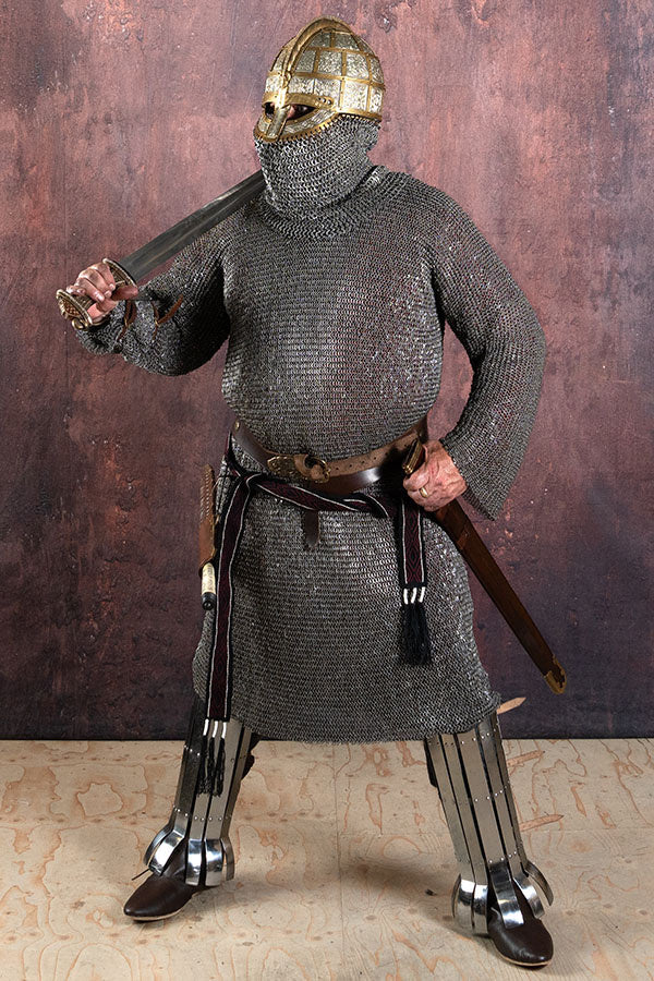 Hauberk, gemixt, platte rngen, ronde klinknagels, 6 mm