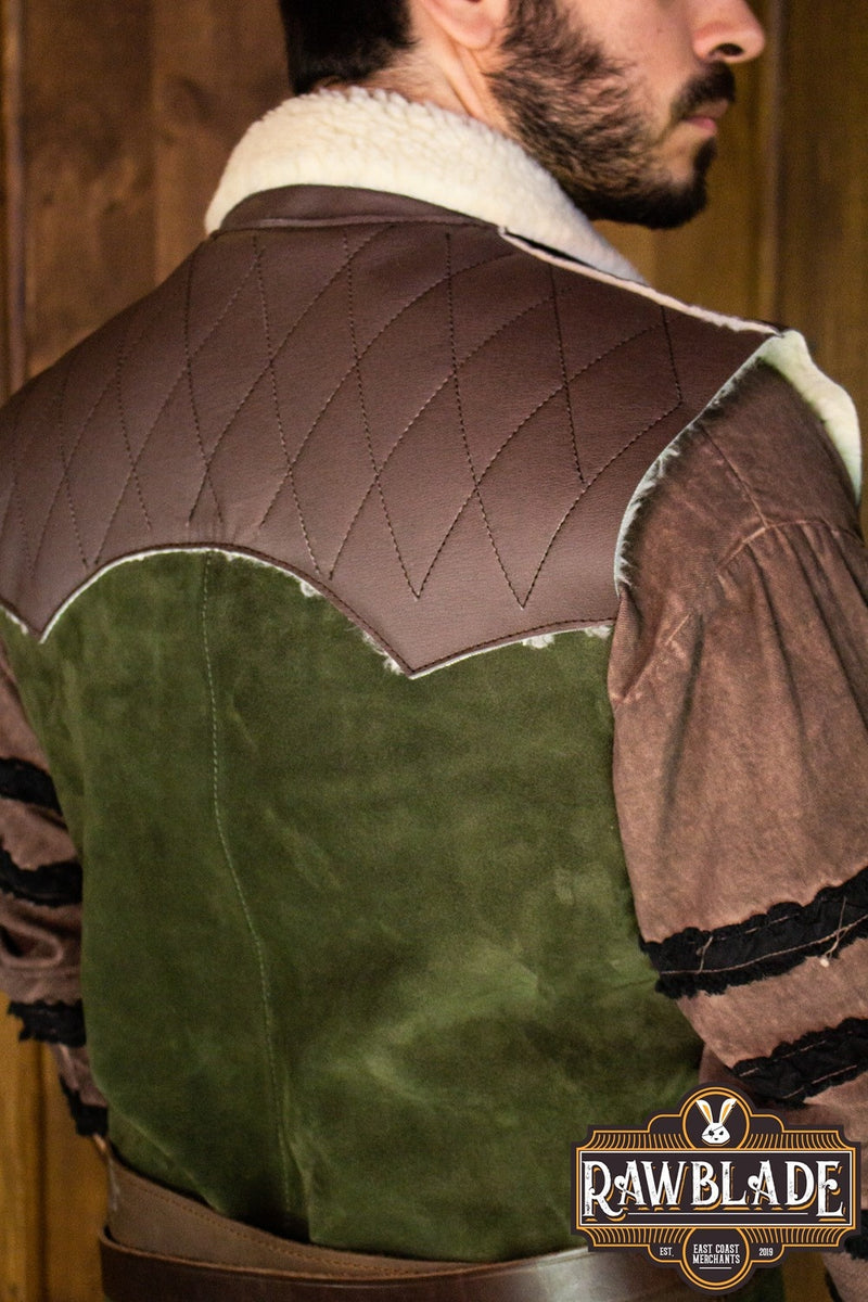 Dimitru Winter Coat - Green, wool mix