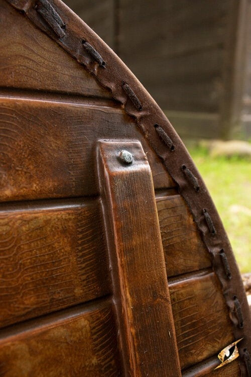 GRV scudo Thegn, bianco-legna, 70 cm 