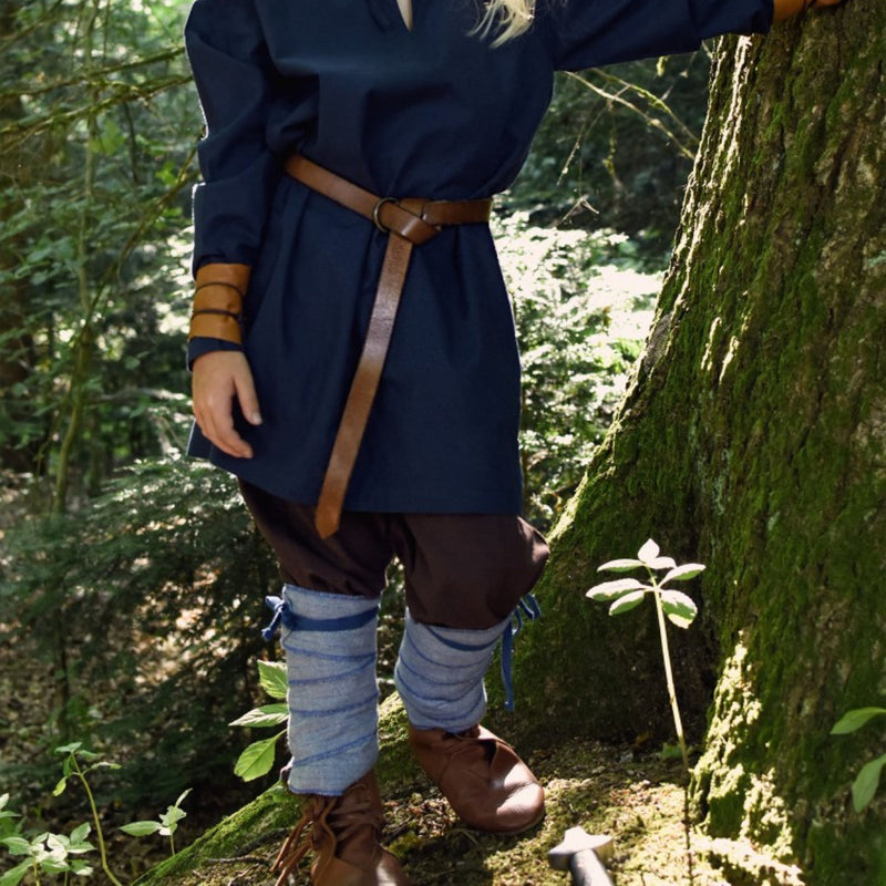 Vendas de pierna para niños, azul 