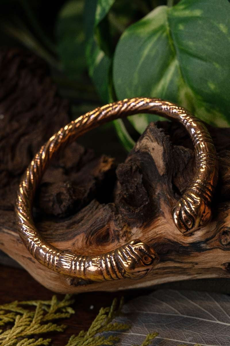 Viking armband Midgaardslang, brons