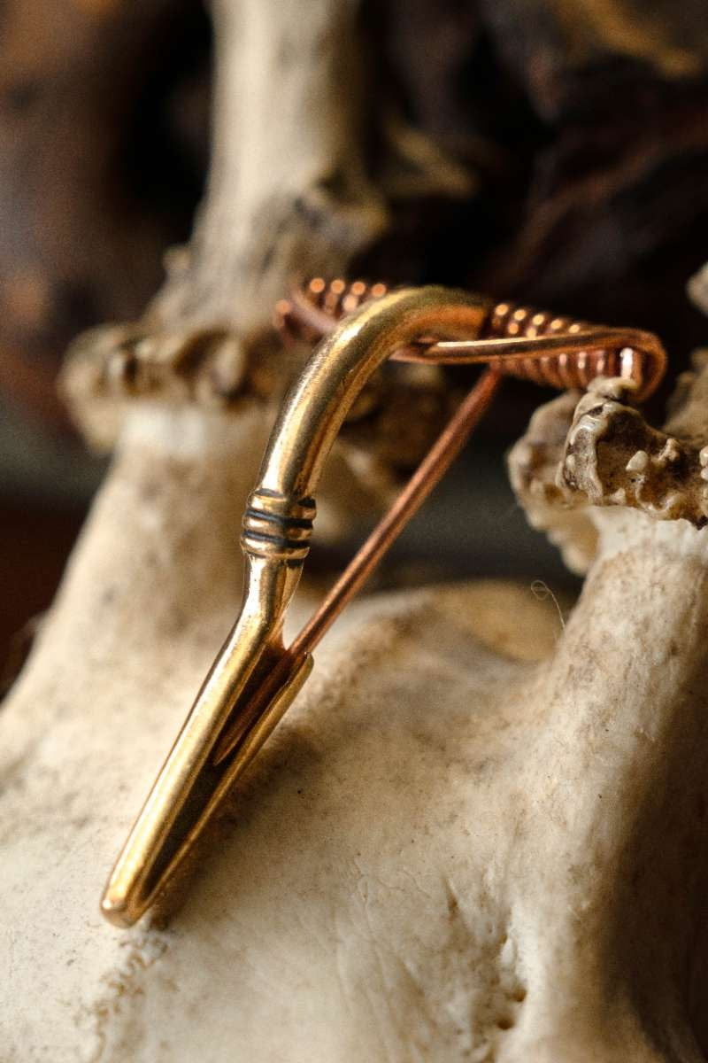 Germansk armbrøst fibula, bronze 
