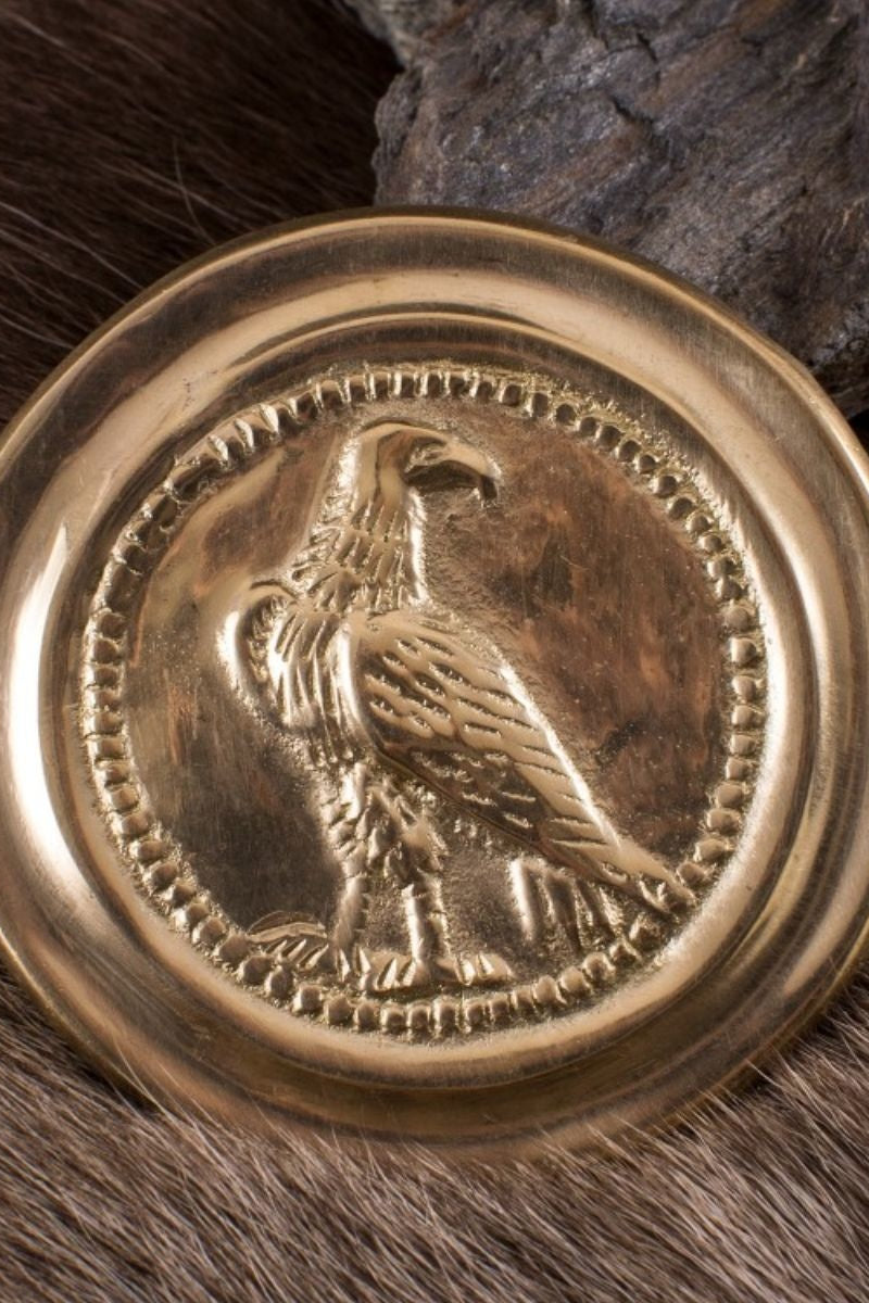 Phalera romana piccola aquila color oro 