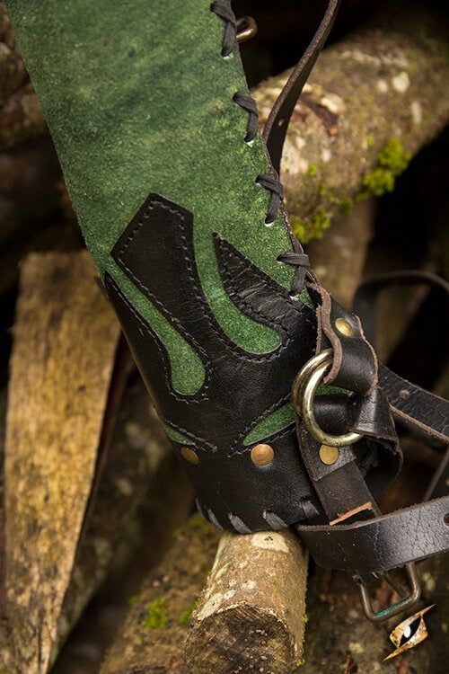 Pijlenkoker Atilla, zwart-groen