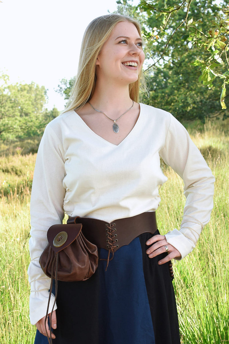 Médiéval blouse Aubrey, naturel 