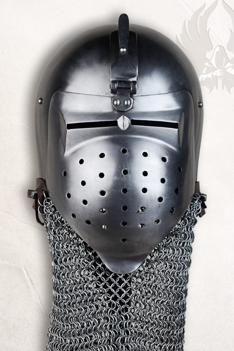 Klappvizier bascinet Ottokar, 1.6 mm