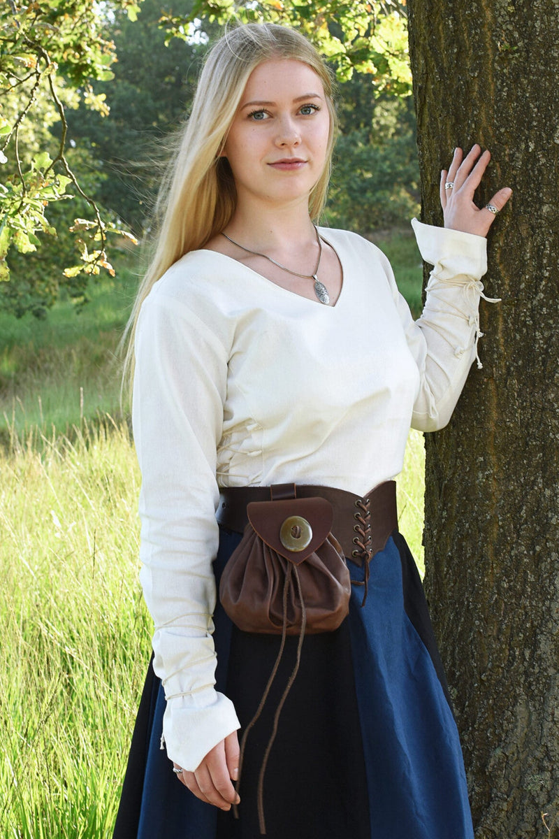 Médiéval blouse Aubrey, naturel 