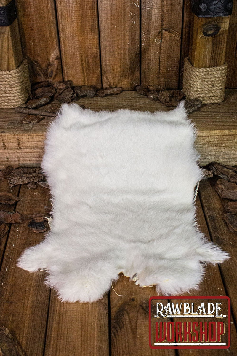 Futro królika - białe