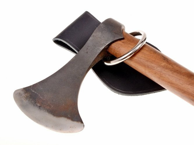 Leren wapenhouder voor aan de riem, bruin