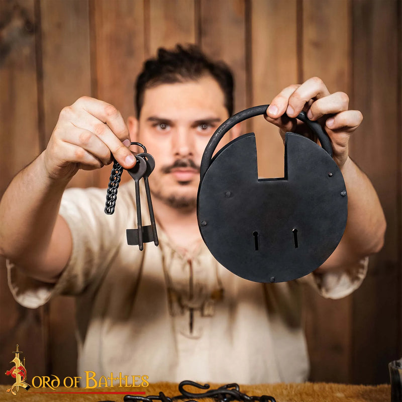Large medieval padlock