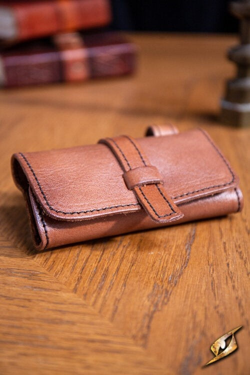 Toverdrankhouder met drie flesjes, bruin