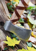 Viking axe, type H, engraved, semi-sharp
