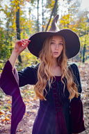 Witches hat, brown, wool felt