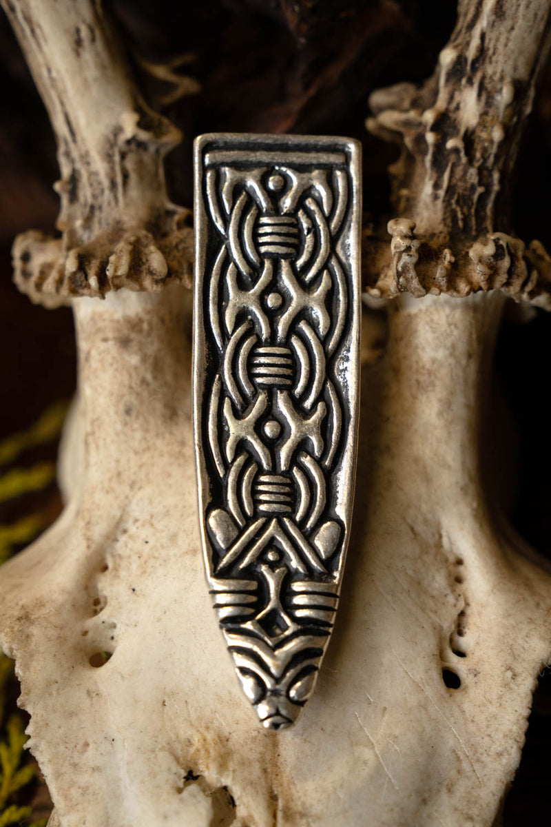 Viking bältesspänne Borre, försilvrad 