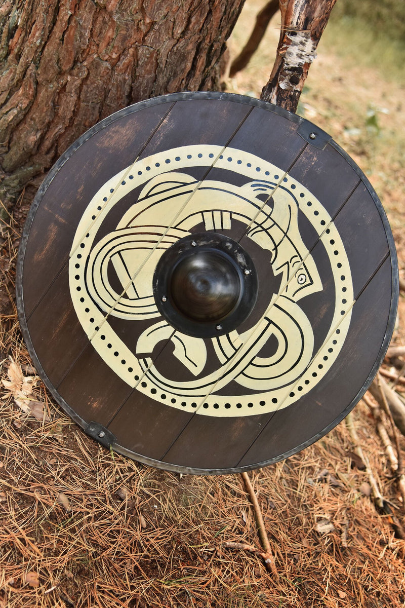 Viking schild met Midgaard slang