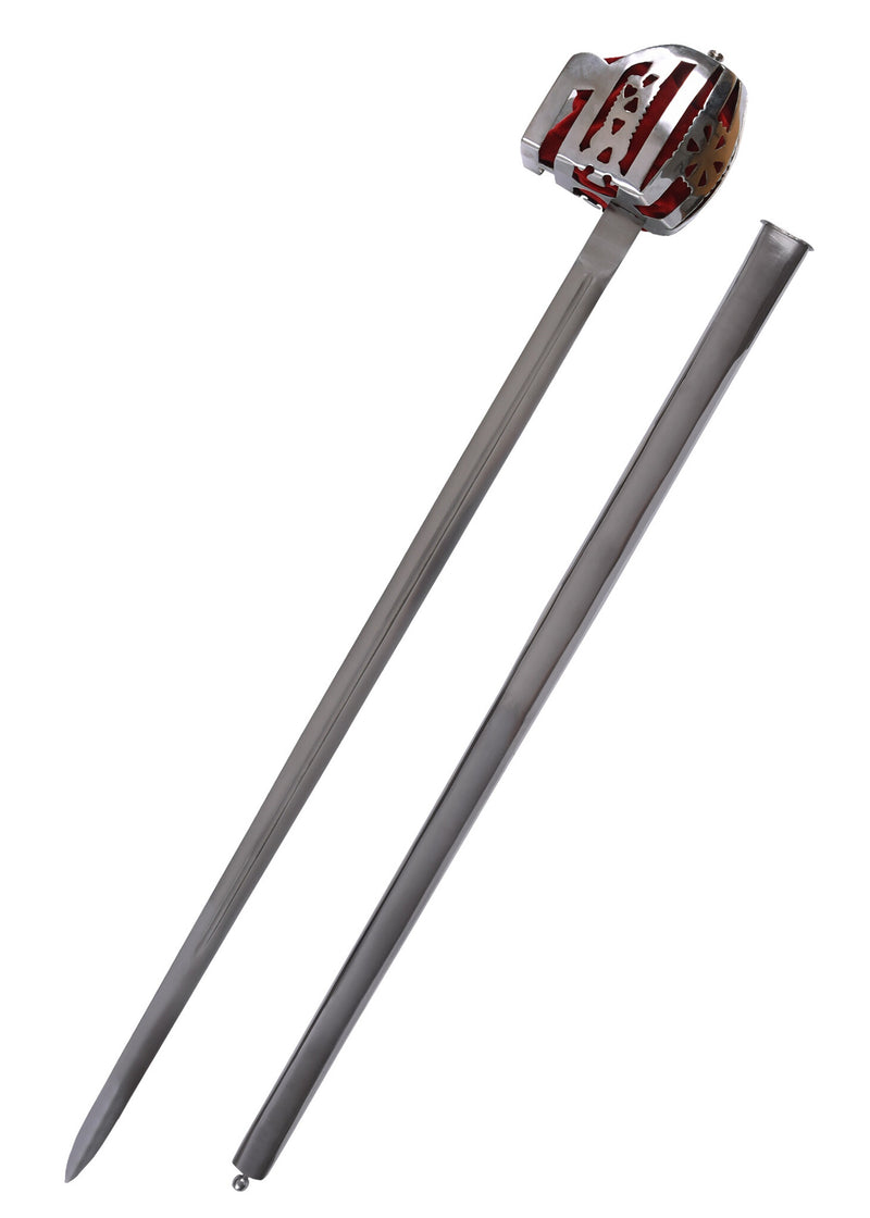 Korgfäste bredsvärd Culloden, Glasgow-korg, halvvass 