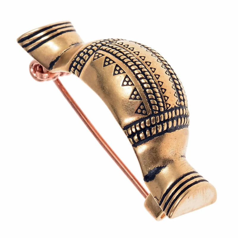 Vendel fibula, bronze