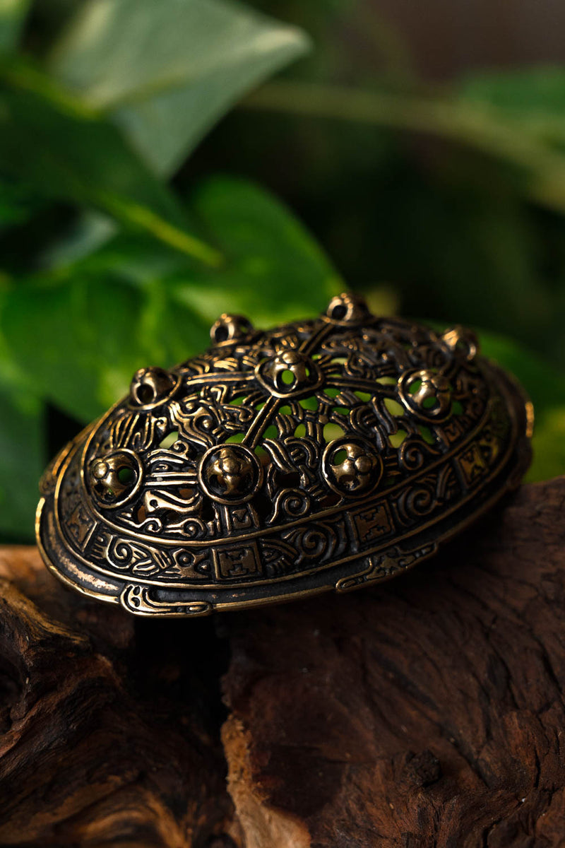Viking schildpad broche British Museum, brons, prijs per stuk
