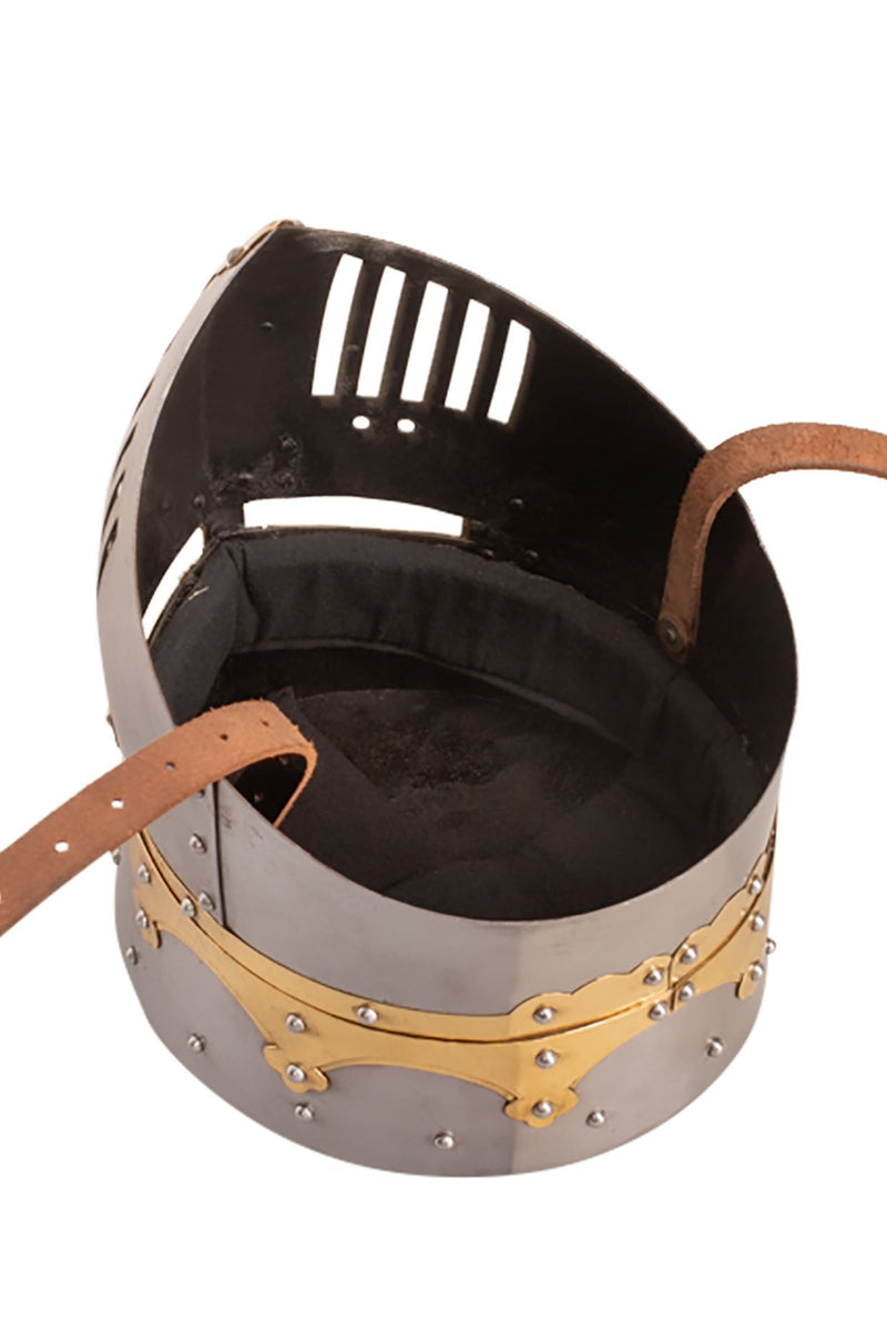 Kruisvaardershelm Westminster psalter, 1-1.2 mm