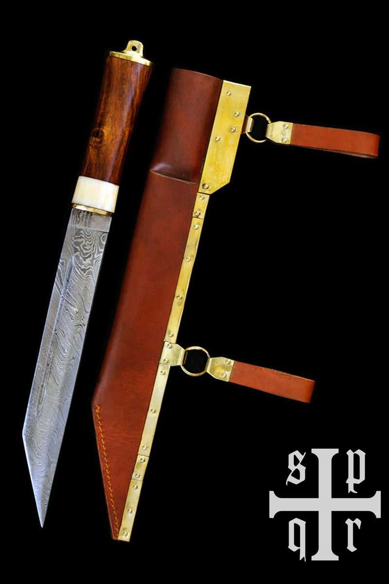 Vikingsax Wexford, Damascusstaal, semi-scherp