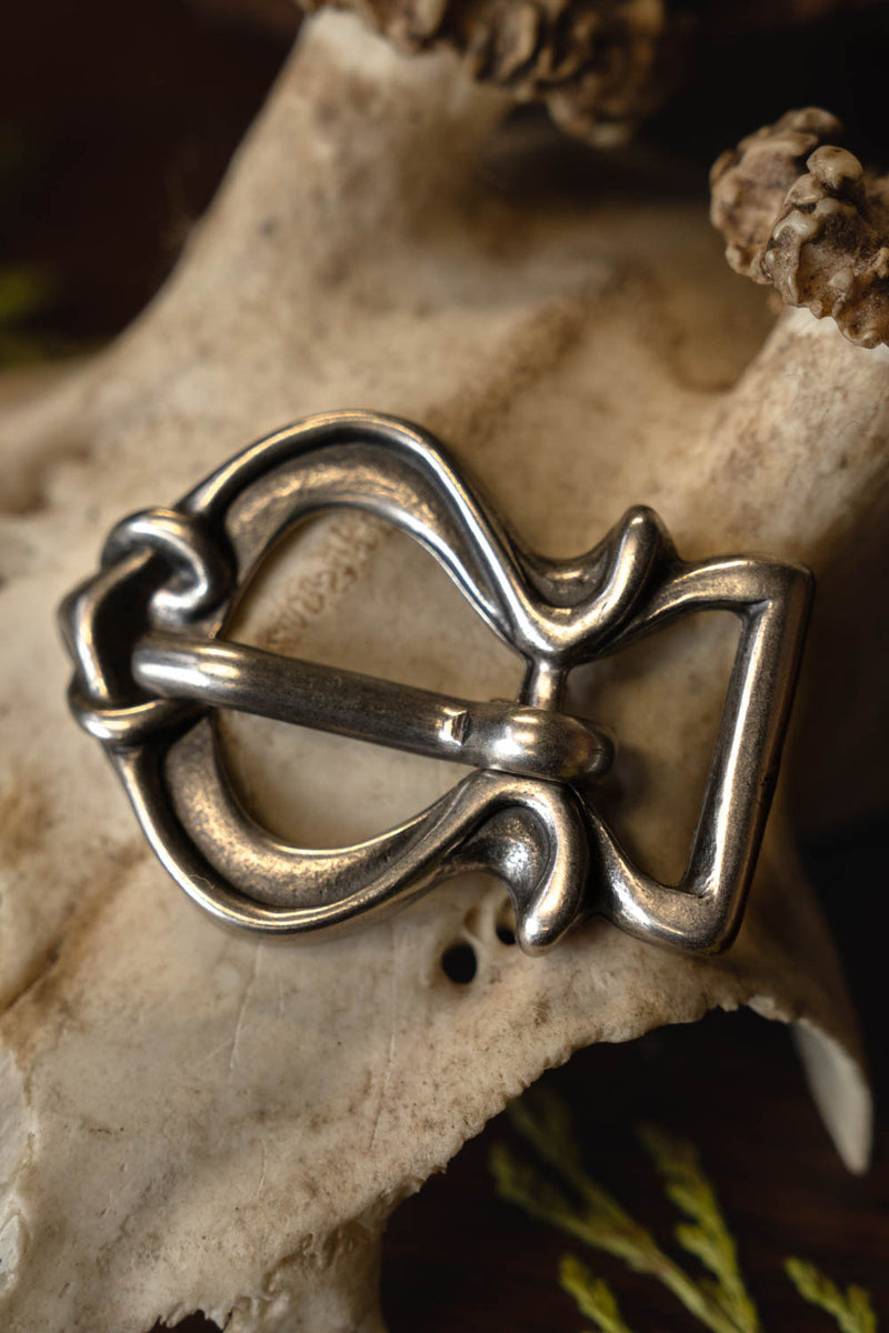 Rusvik riemgesp, verzilverd