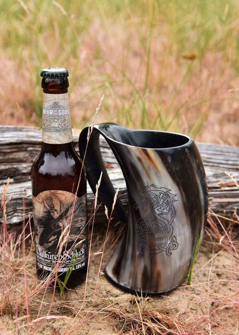 Hoornen beker Fenrir wolf, 650-1000 ml