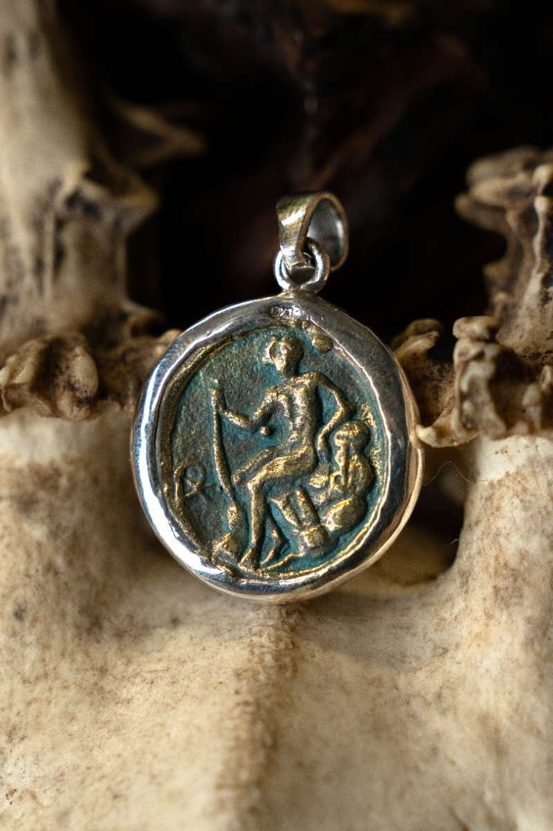 Munthanger Zeus, sterling zilver