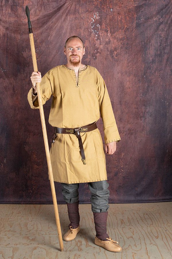 Tuniek met authentieke zoom, honingbruin