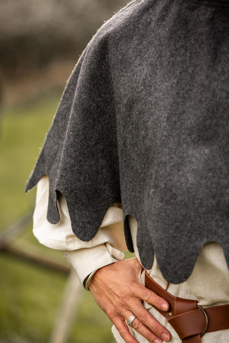 Wollen kaproen, grijs