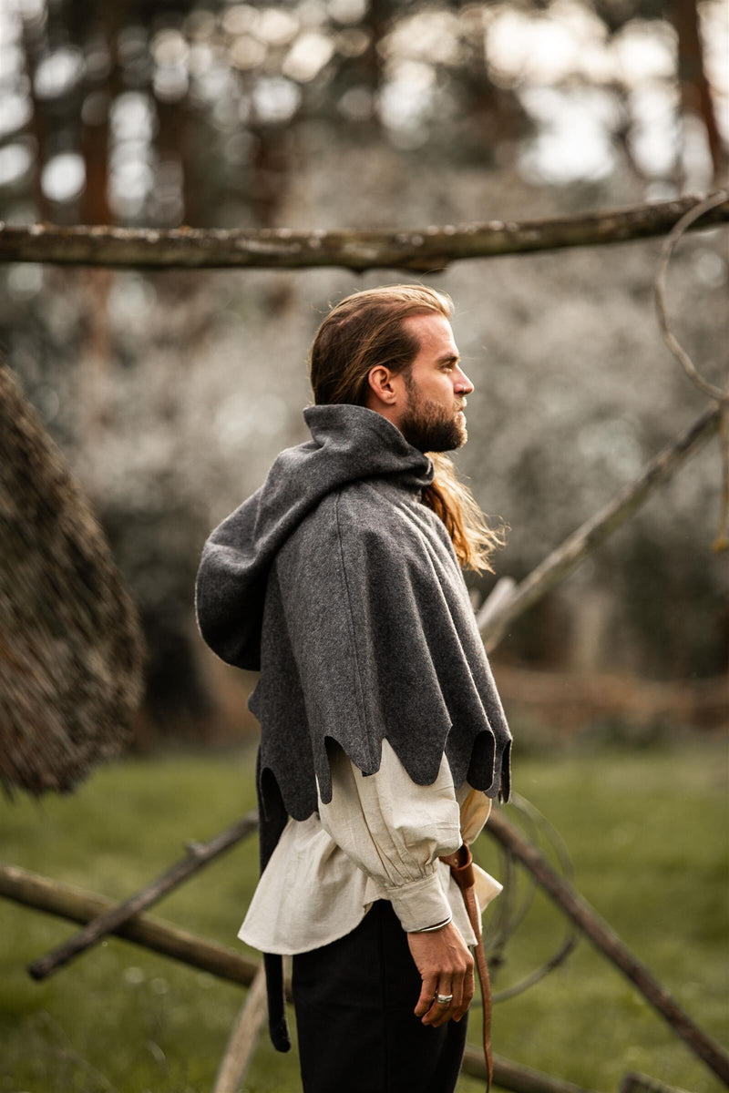 Wollen kaproen, grijs