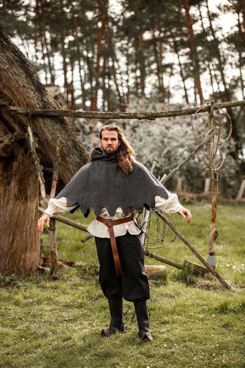 Wollen kaproen, grijs