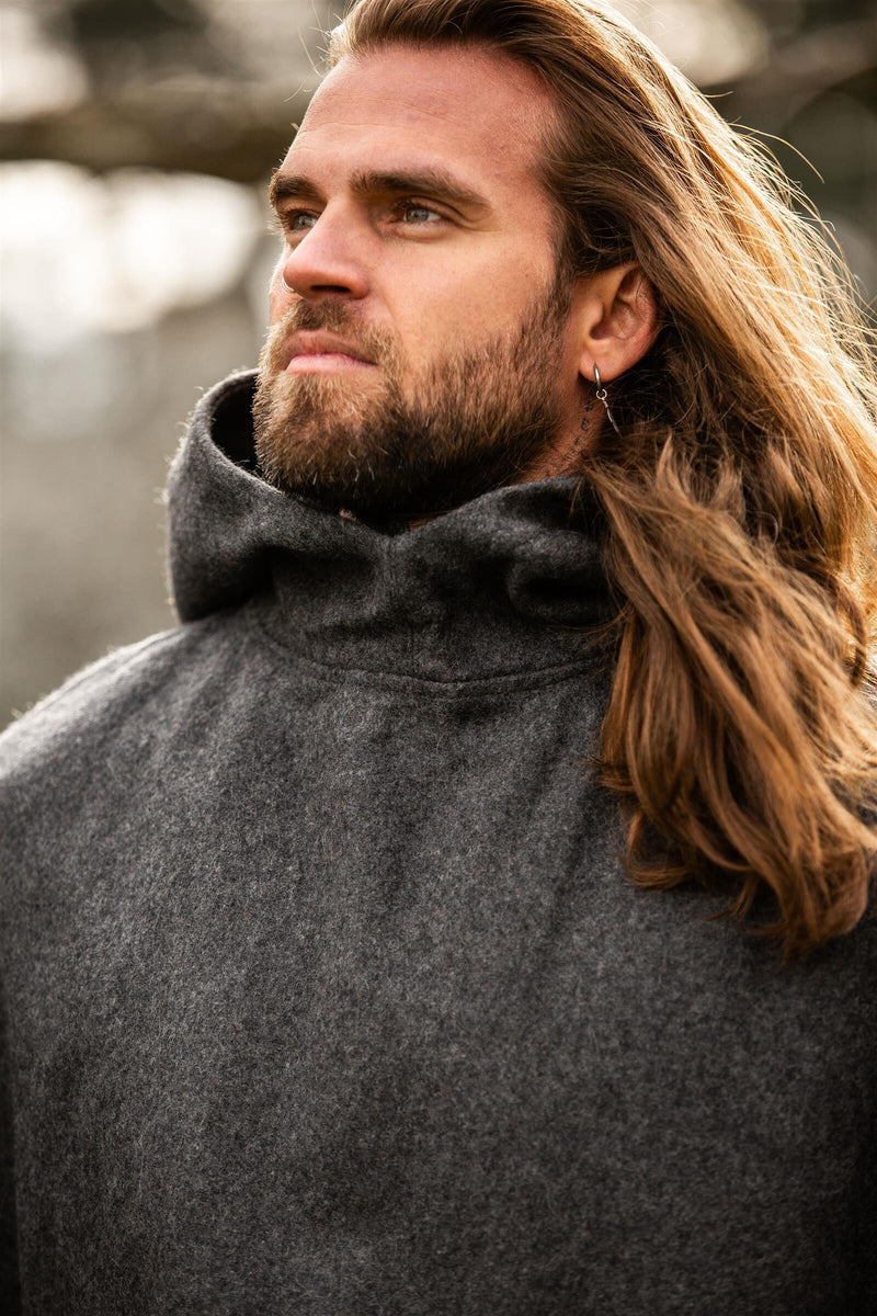 Wollen kaproen, grijs