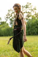 Leder jurk Lunette, groen