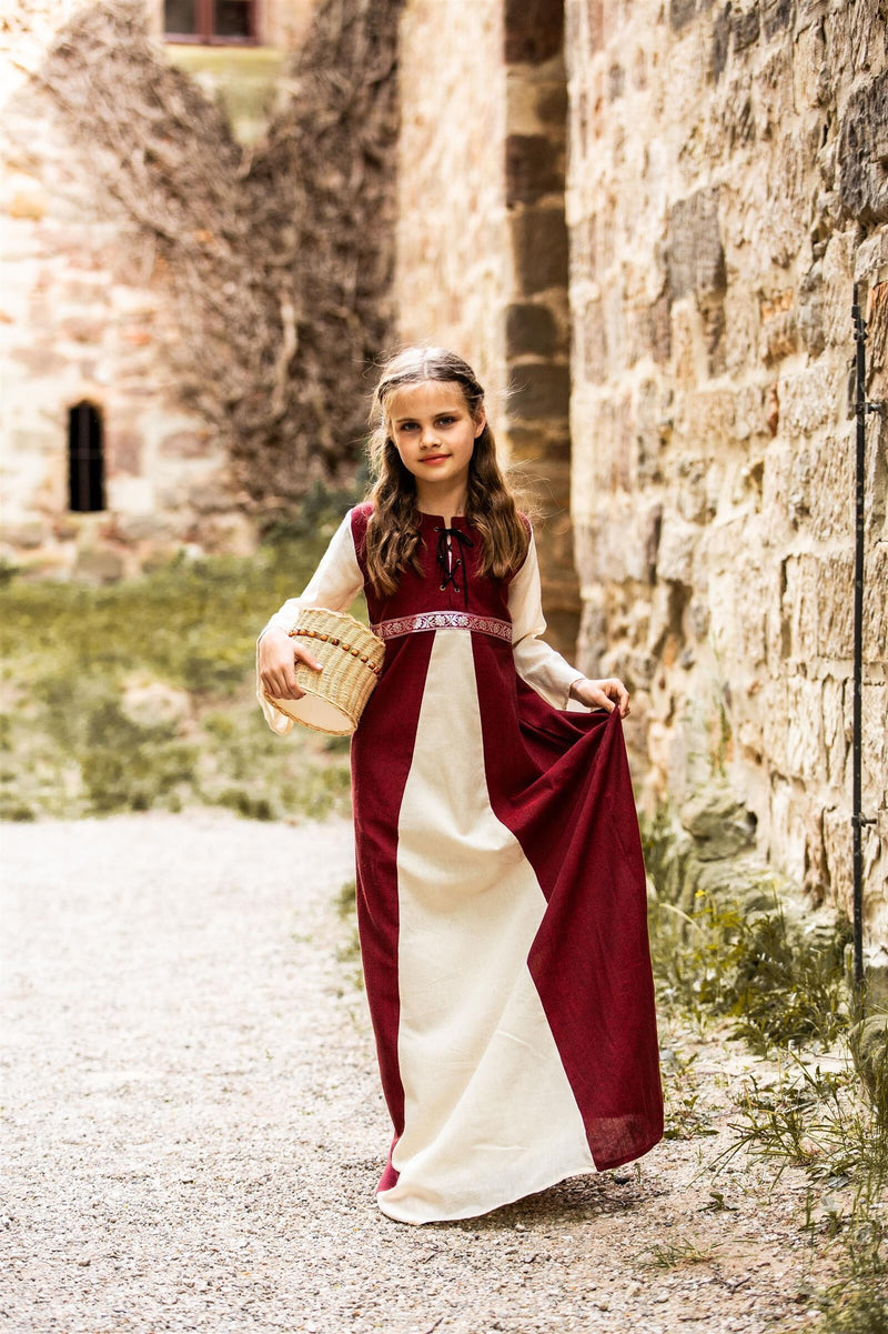 Dziewczyny ubierają się Ariane, czerwona biała